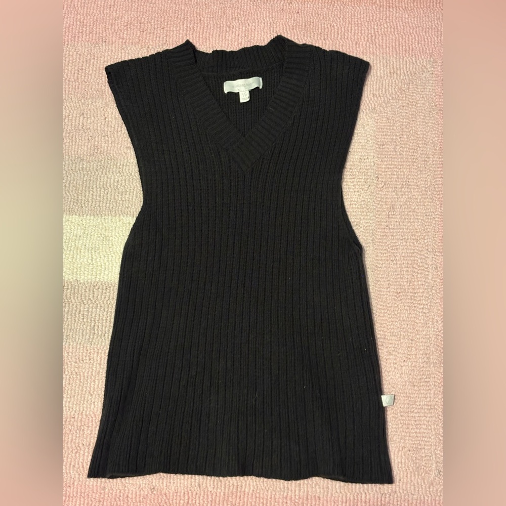 Men's Black V-Neck Sweater Vest